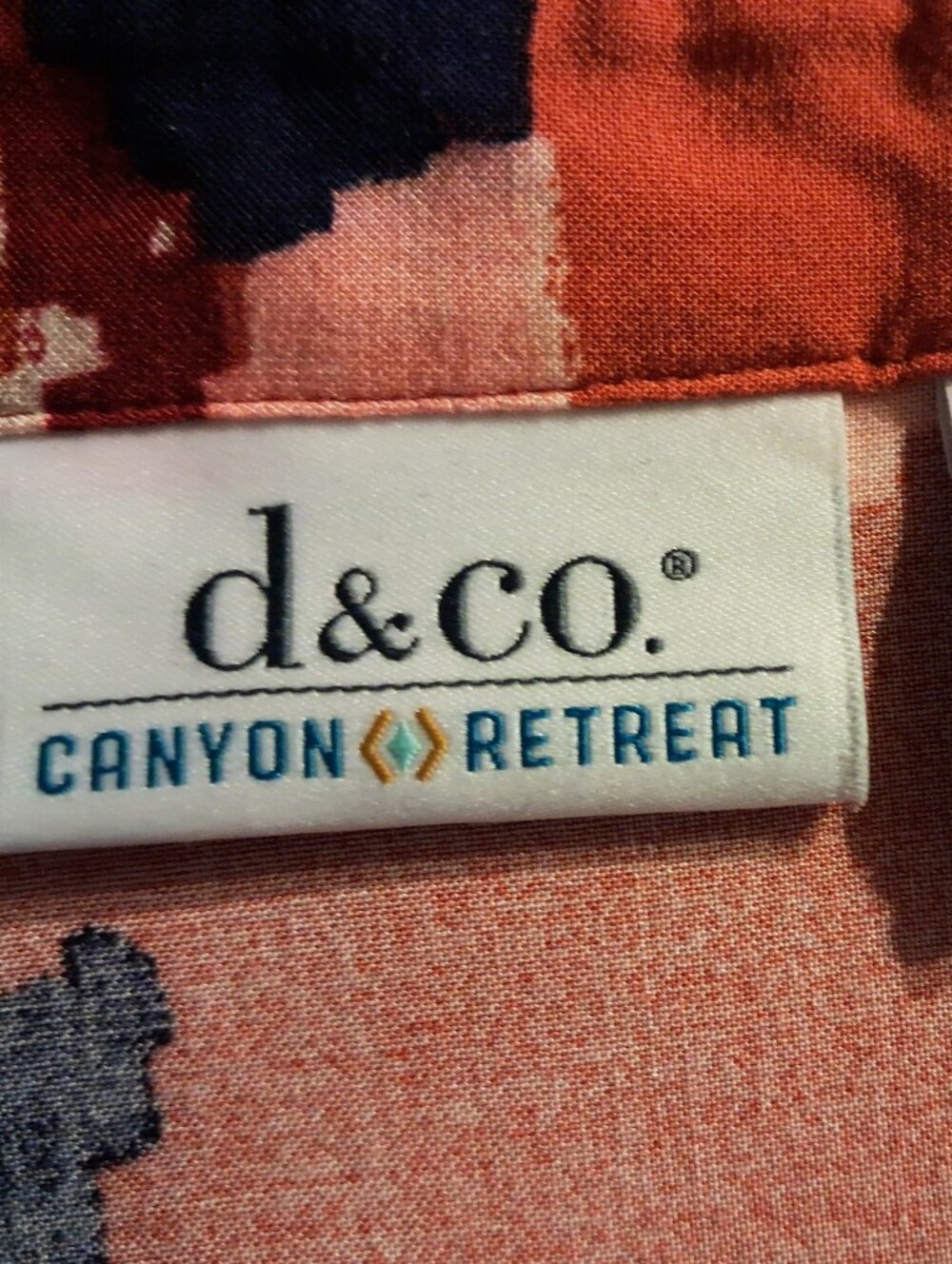 Canyon Retreat L Button-Front Shirt Coral Rust Pink EUC - Picture 12 of 12